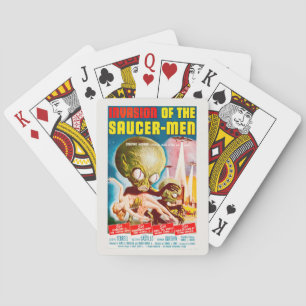 Invasion Of The Saucer-Men Classic Sci-Fi Horror Poker Cards