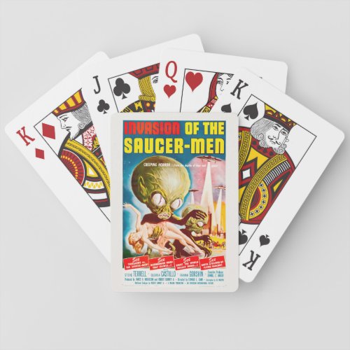 Invasion Of The Saucer_Men Sci_Fi Horror Movie Playing Cards