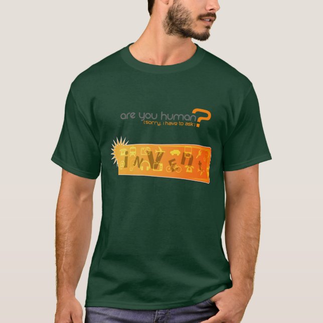 Invent - an innovative captcha shirt (Front)
