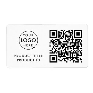 Inventory QR Code Product ID Business Logo Stock Label