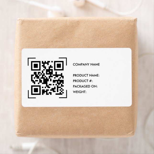 Inventory QR Code Scan | Business Logo Label (Insitu)