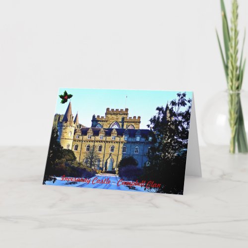 Inveraray Castle  Campbell Clan Holiday Card