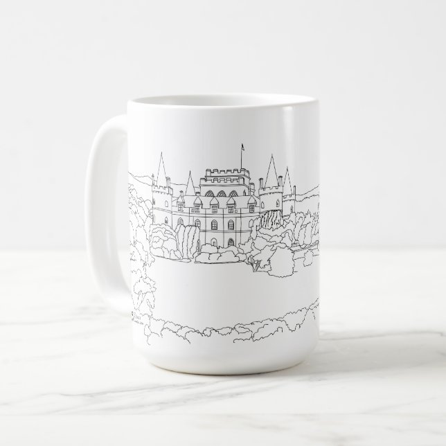 Inveraray Castle Scotland Coffee Mug (Front Left)