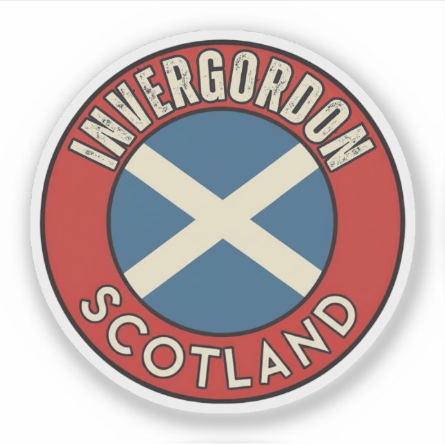 Invergordon, Scotland Sticker (Front)