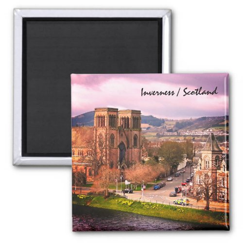 Inverness Capital of Scottish Highlands Cathedral Magnet