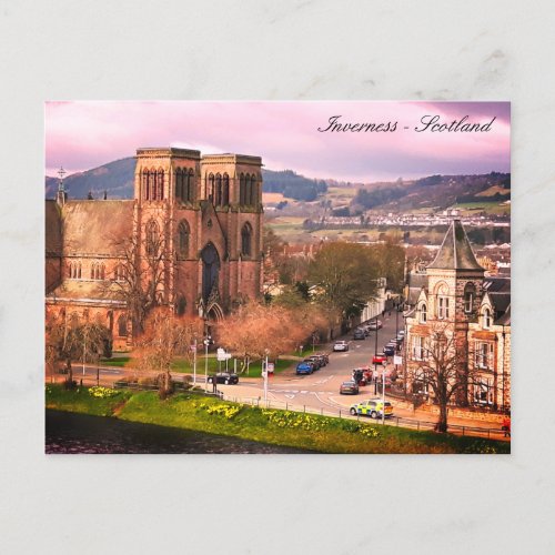 Inverness Capital of Scottish Highlands Scotland Postcard