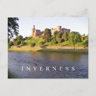 Inverness Castle view postcard