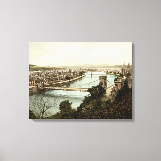 Inverness from the Castle, Scotland wrapped canvas (Front)