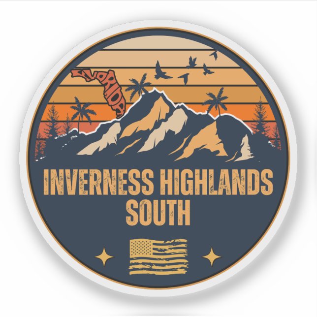 Inverness Highlands South, Florida  Sticker (Front)