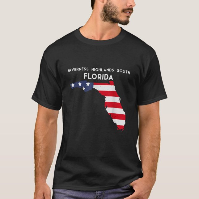 Inverness Highlands South Florida USA State Americ T-Shirt (Front)