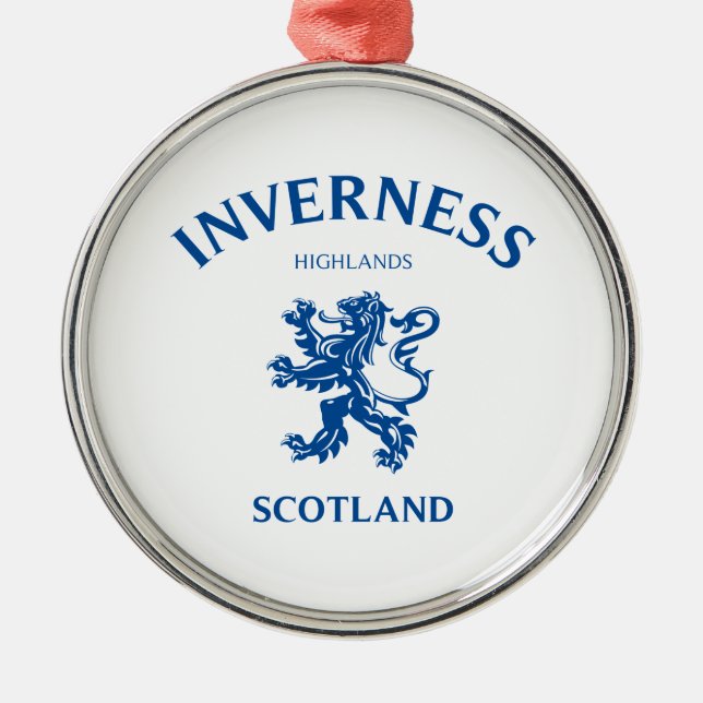 Inverness Scotland Metal Ornament (Front)