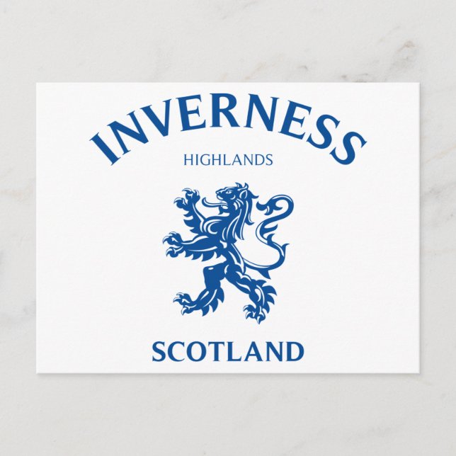 Inverness Scotland Postcard (Front)