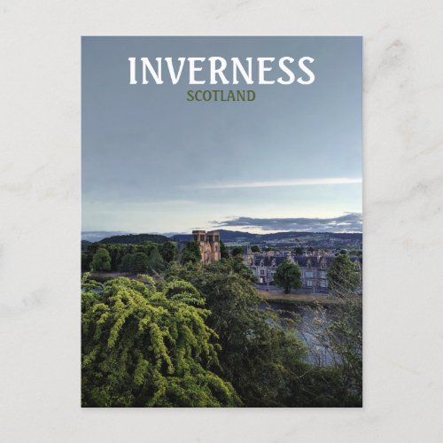 Inverness Scotland UK evening view Postcard