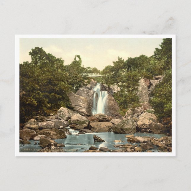Inversnaid Falls, Loch Lomond, Scotland Postcard (Front)