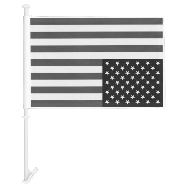 Inverted America Flag (Ready to customize) BW (Front)