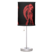 Inverted Angel in Black and Red Table Lamp (Right)