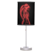 Inverted Angel in Black and Red Table Lamp (Front)