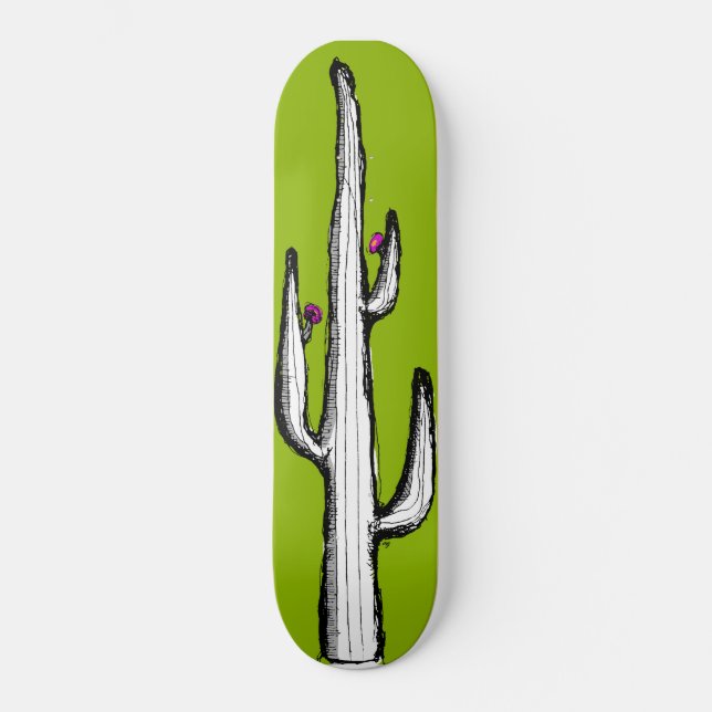Inverted Cactus Skateboard Deck (Front)
