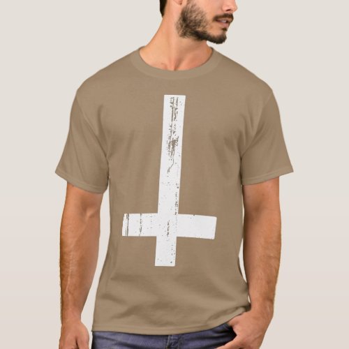 Inverted Cross Atheist Death Metal Satanist Atheis T_Shirt