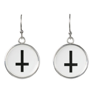 Inverted Crosses Earrings
