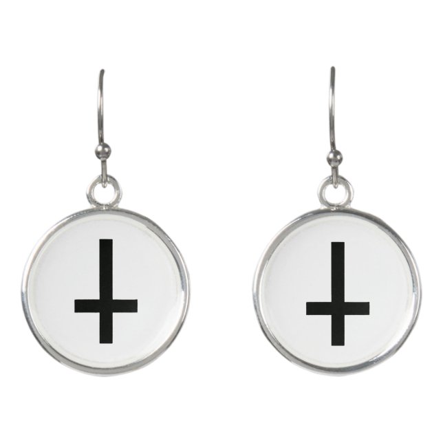 Inverted Crosses Earrings (Front)