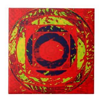 Inverted Eye By Mark Pettinelli Tile by niceartpaintings at Zazzle