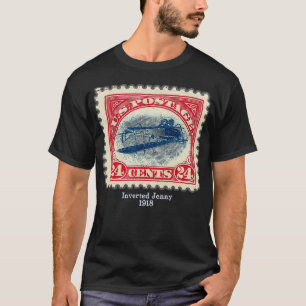 Inverted Jenny Upside Down Jenny Postage Stamp T-Shirt