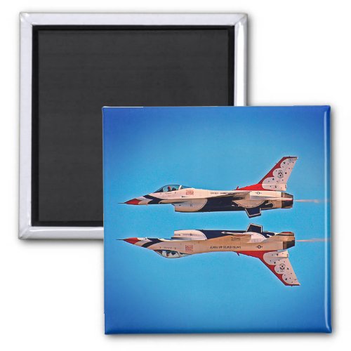 Inverted Jet Airplanes F16 USAF US Air Force Magnet