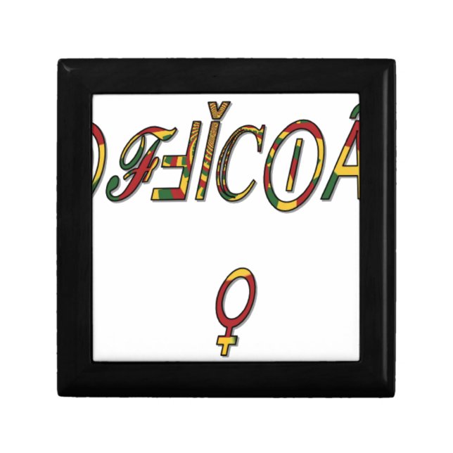 Inverted "OFFICIAL" Female Symbol Art Print Gift Box (Front)