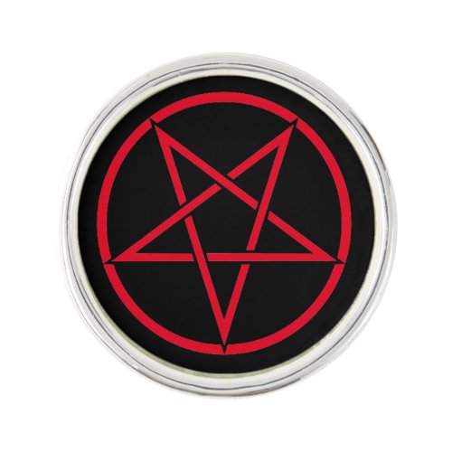 Inverted pentagram pentagram color customizable pin