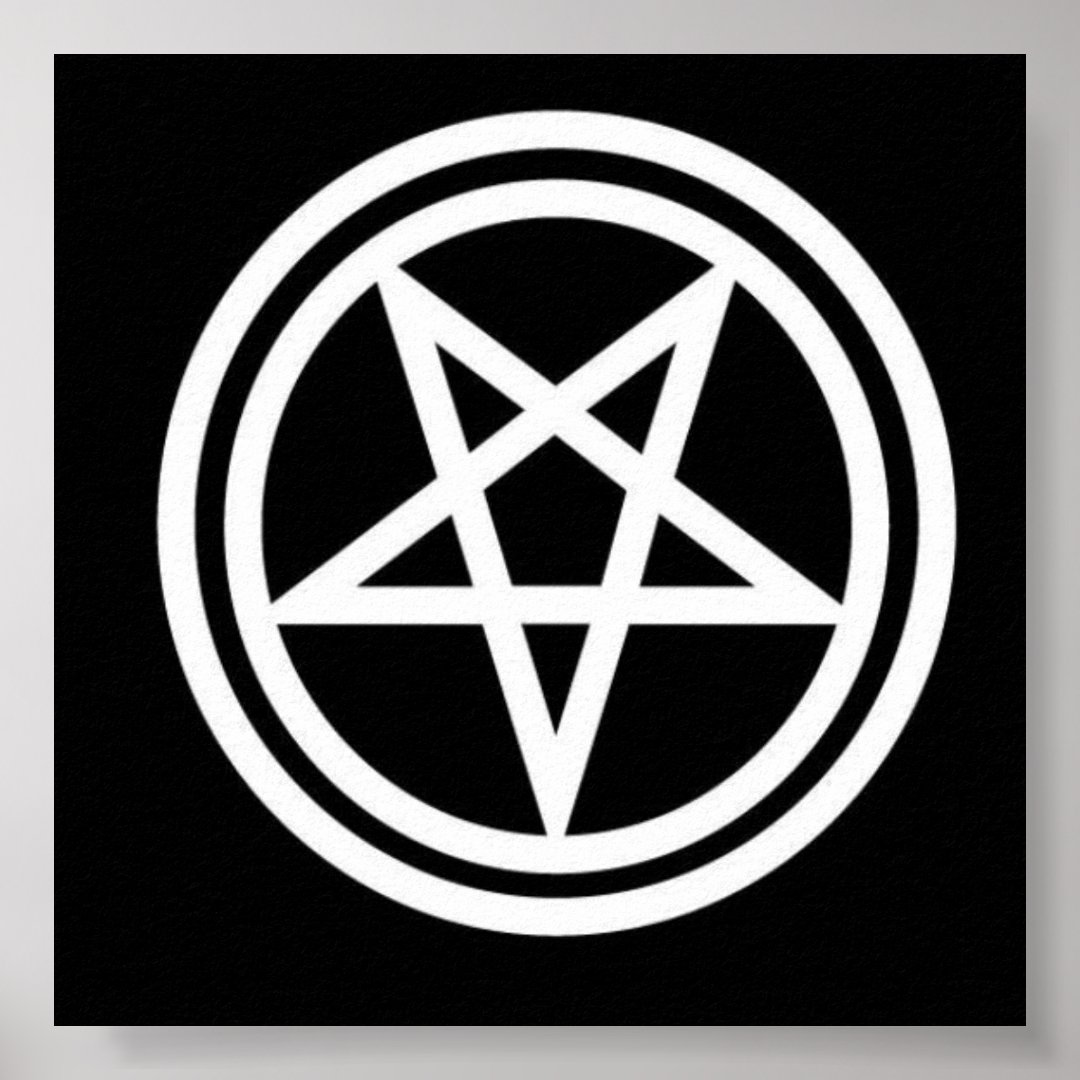 Inverted pentagram poster | Zazzle