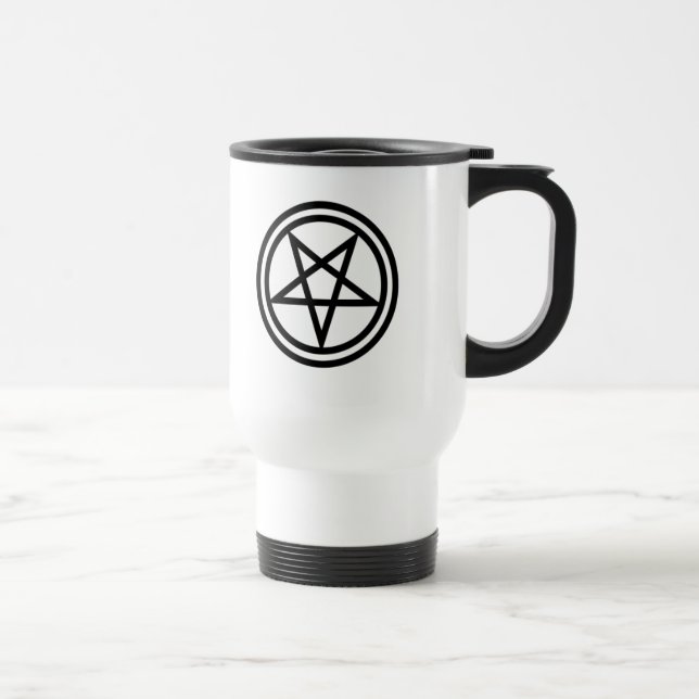 Inverted Pentagram Travel Mug (Right)