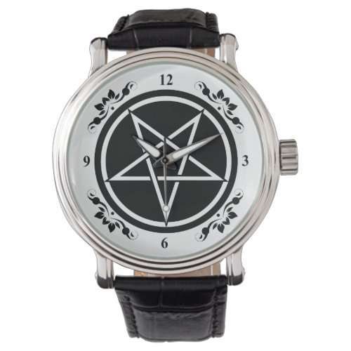 Inverted pentagram watch