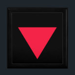 inverted red triangle gift box<br><div class="desc">Inverted Red Triangle is for dissident political types who want to show their dissent.</div>