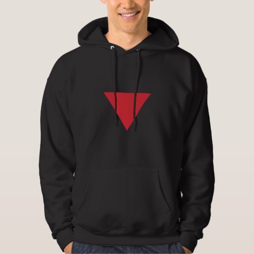 Inverted Red Triangle Hoodie
