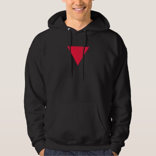 inverted red triangle hoodie
