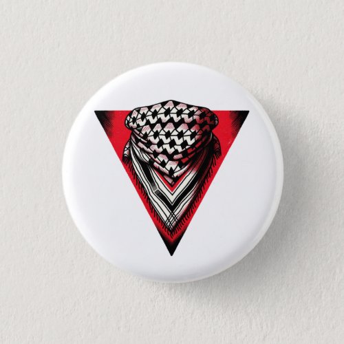 Inverted Red Triangle keffiyeh Button