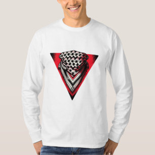 Inverted Red Triangle keffiyeh T-Shirt