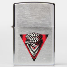 Inverted Red Triangle keffiyeh