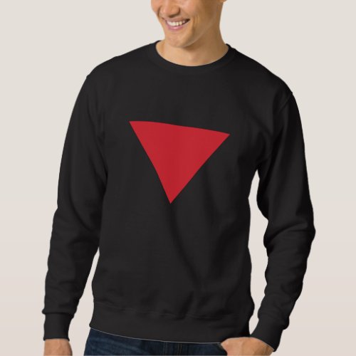 Inverted Red Triangle Sweatshirt
