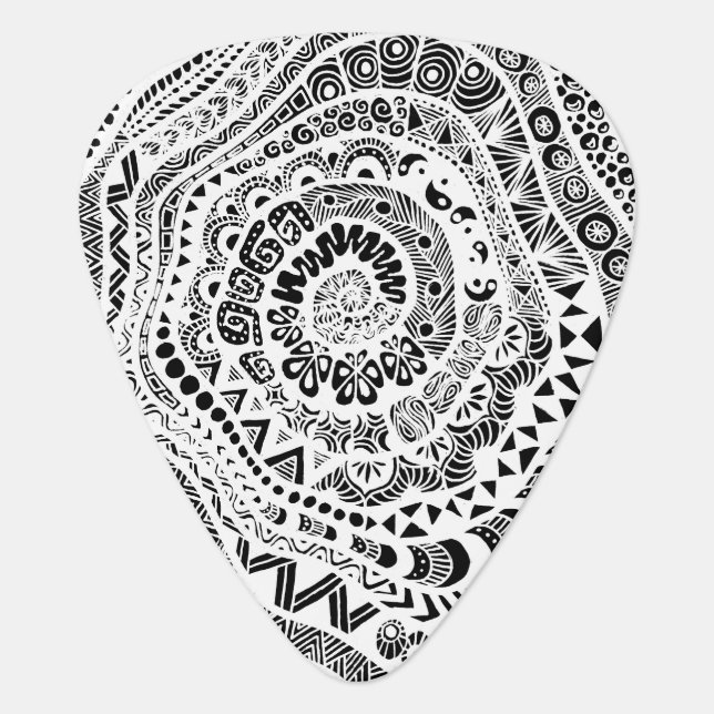 Inverted Tree of Tangles Guitar Pick (Front)