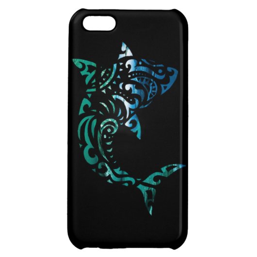 Inverted tribal shark iPhone case (Back)