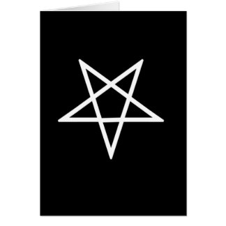 Inverted White Pentagram Cards