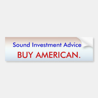 Invest in America Bumper Sticker
