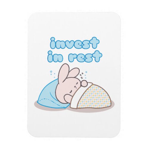 Invest in Rest with Snoozy Bunny Magnet