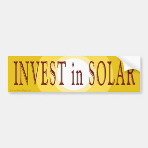 Invest in Solar Bumper Sticker