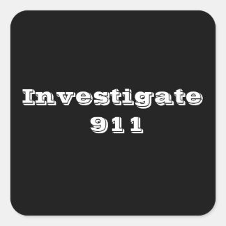 Investigate 911 square sticker