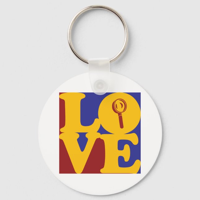Investigating Love Keychain (Front)