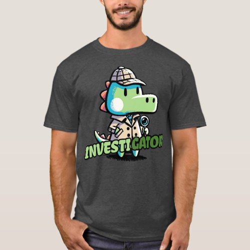 Investigator Aligator Detective T_Shirt