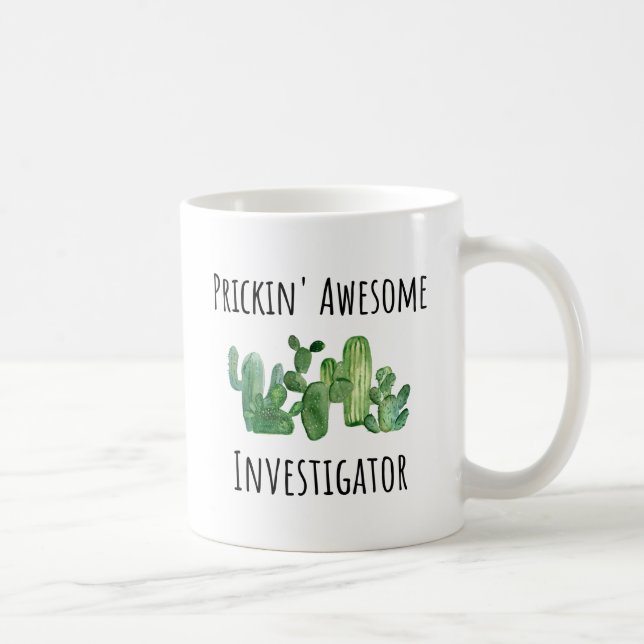 Investigator Funny Gift Idea Coffee Mug (Right)
